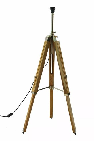 Nautical floor lamp wooden - nautical,