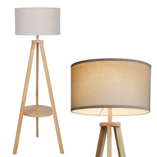 Tripod shelf floor lamp - floor,