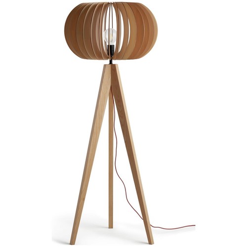 Floor lamp wooden tripod - floor,