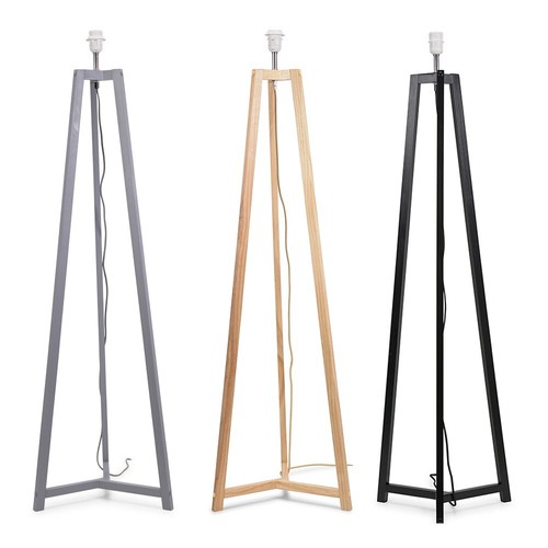 Wooden tripod floor lamp base - wooden,