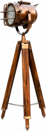 Modern floor lamp with wooden - lamp,