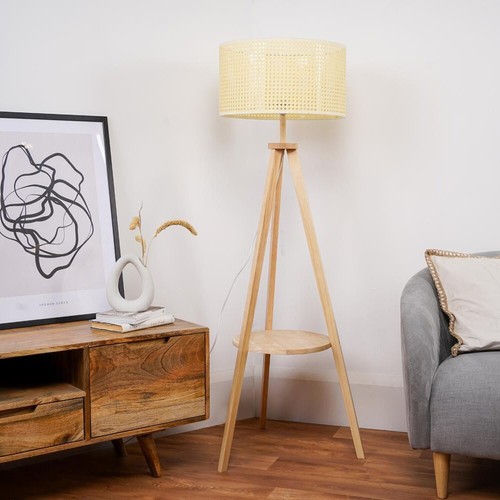 Wooden shelf tripod - wooden, floor
