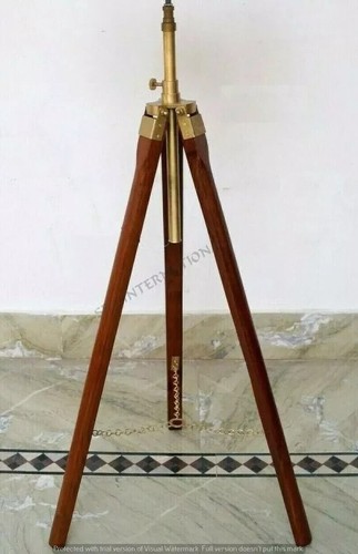 Wooden corner floor - corner, lamp
