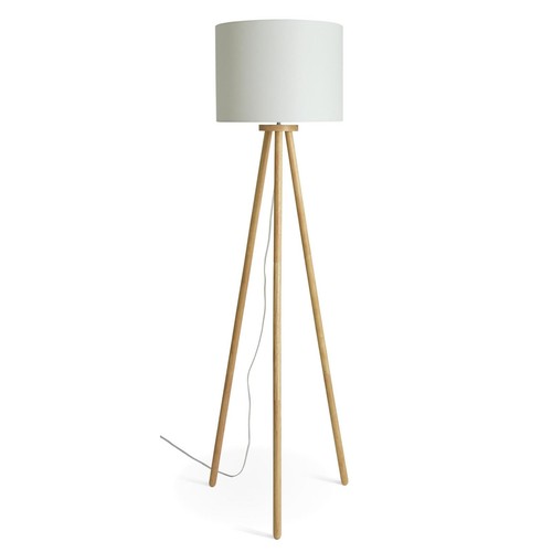 Floor lamp wooden tripod - lamp,