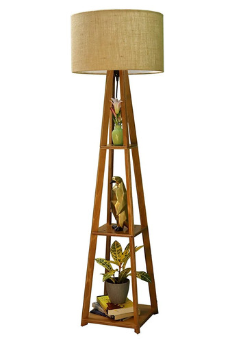 Wooden tripod floor lamp - tripod, with