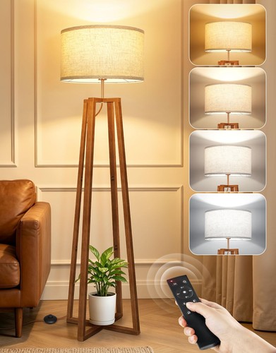 Outon walnut floor lamp - walnut,