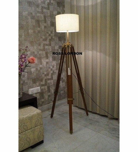 Retro antique floor shade lamp - antique,