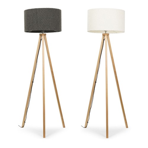 Light wood floor lamp - lamp, large