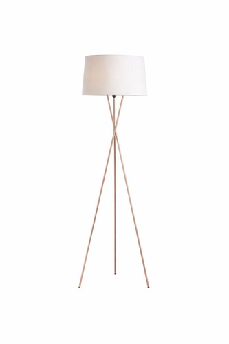 Modern copper finish tripod - copper,