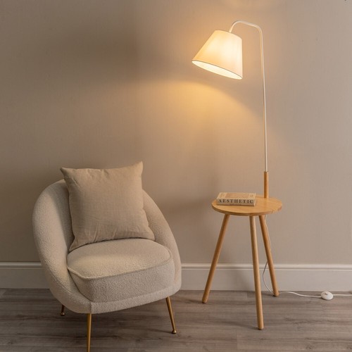 Large wood tripod floor lamp - large,
