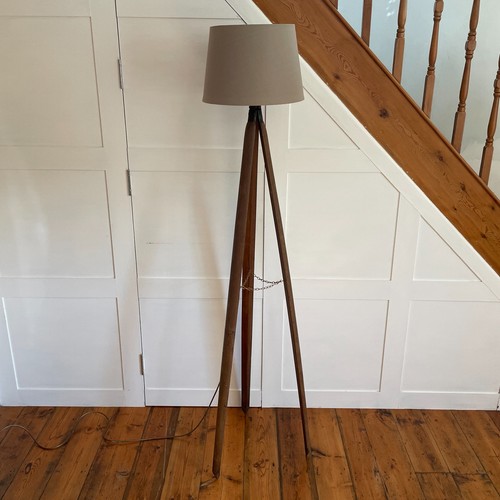 Vintage wooden tripod floor - vintage,